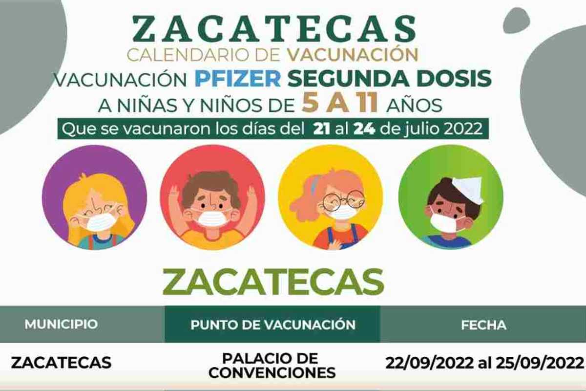 Vacunación Covid-19 niños Zacatecas 1