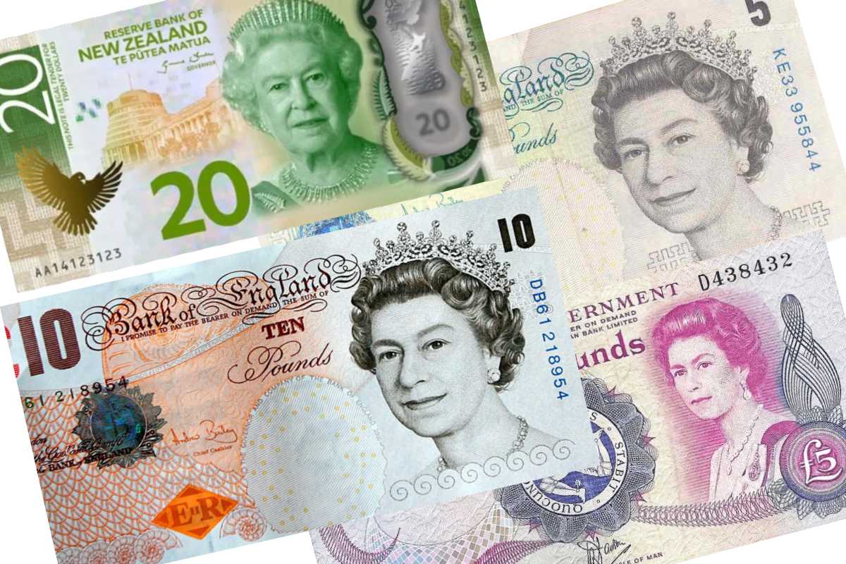 Billetes de la reina Isabel II