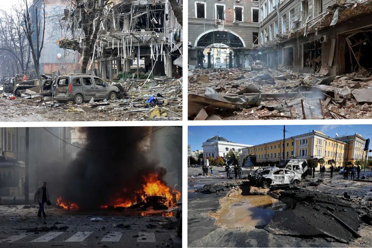 bombardeos masivos en Ucrania