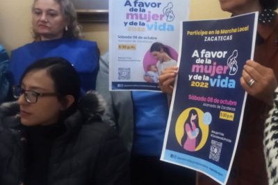 Marcha a favor de la mujer y la vida en Zacatecas