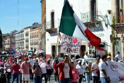 Marcha en defensa del INE en Zacatecas 1