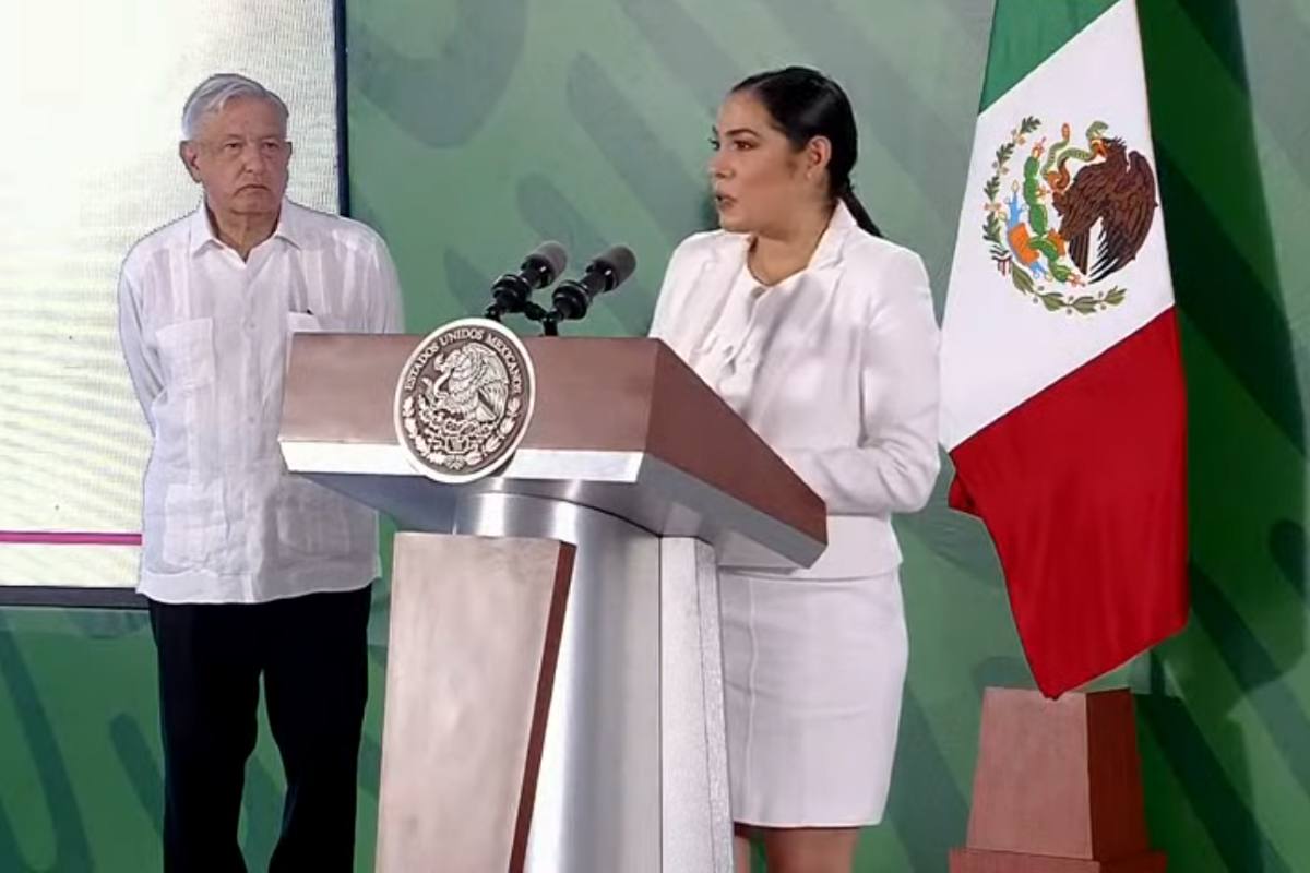 Indira Vizcaíno, defendió la iniciativa de la reforma político-electoral en la mañanera