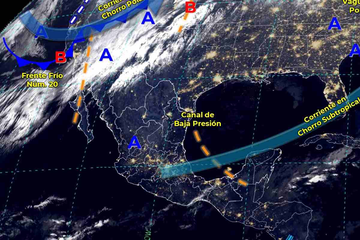 Mapa meteorológico de México este 28 de diciembre de 2022