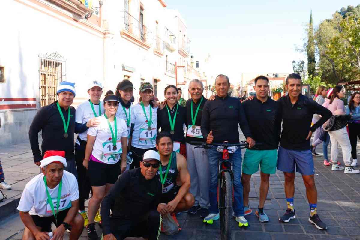 Se dieron cita niños, niñas, mujeres y hombres deportistas a esta Primera Carrera Navideña 5k con causa en Jerez. | Foto: Cortesía.