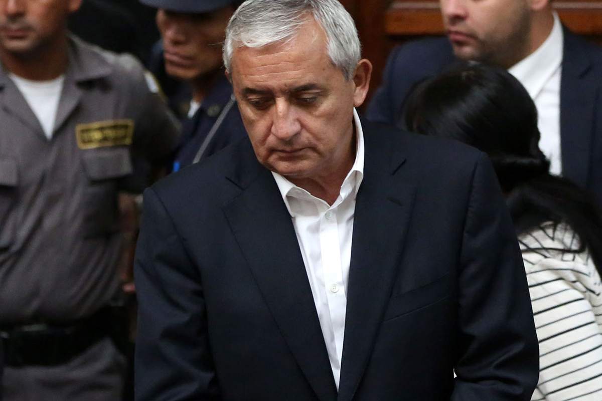 Esta semana condenaron al ex presidente de Guatemala Otto Pérez Molina por crímenes de corrupción. | Foto: Cortesía.