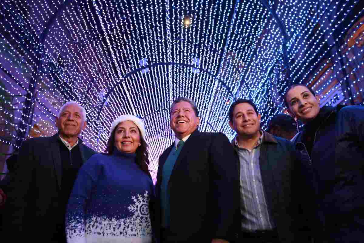 El espíritu navideño llegó a las calles del Centro Histórico de Zacatecas. | Foto: Cortesía.