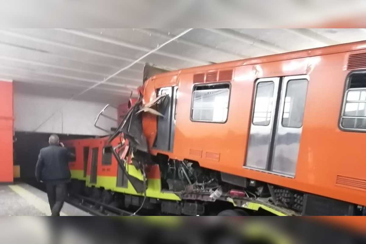 Se registró un choque entre trenes en la Línea 3 del Sistema de Transporte Colectivo (STC) Metro de la Ciudad de México. | Foto: Cortesía.