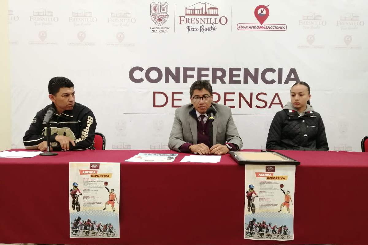 Saúl Monreal Ávila, anunció que Fresnillo será sede de la Copa Nacional BMX. | Foto: Ángel Martínez.