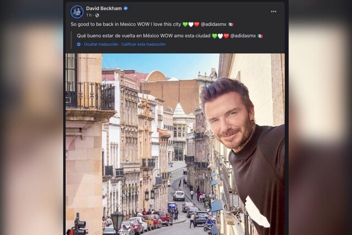 David Beckham posa en Zacatecas