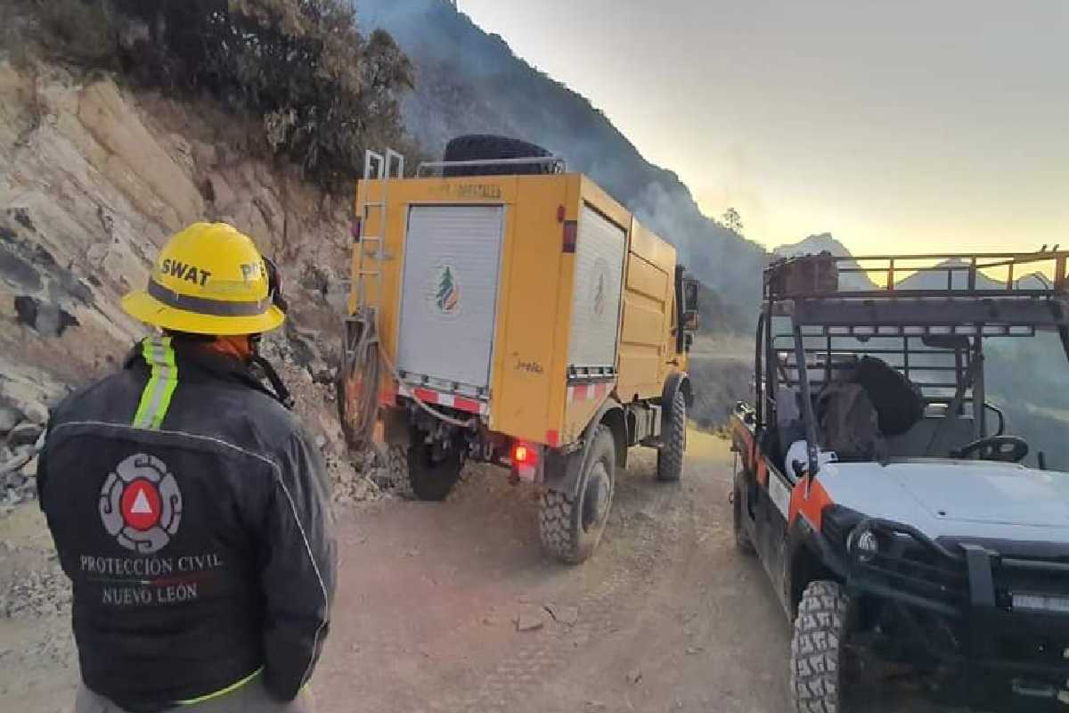 Incendio forestal en Nuevo León consume seis hectáreas