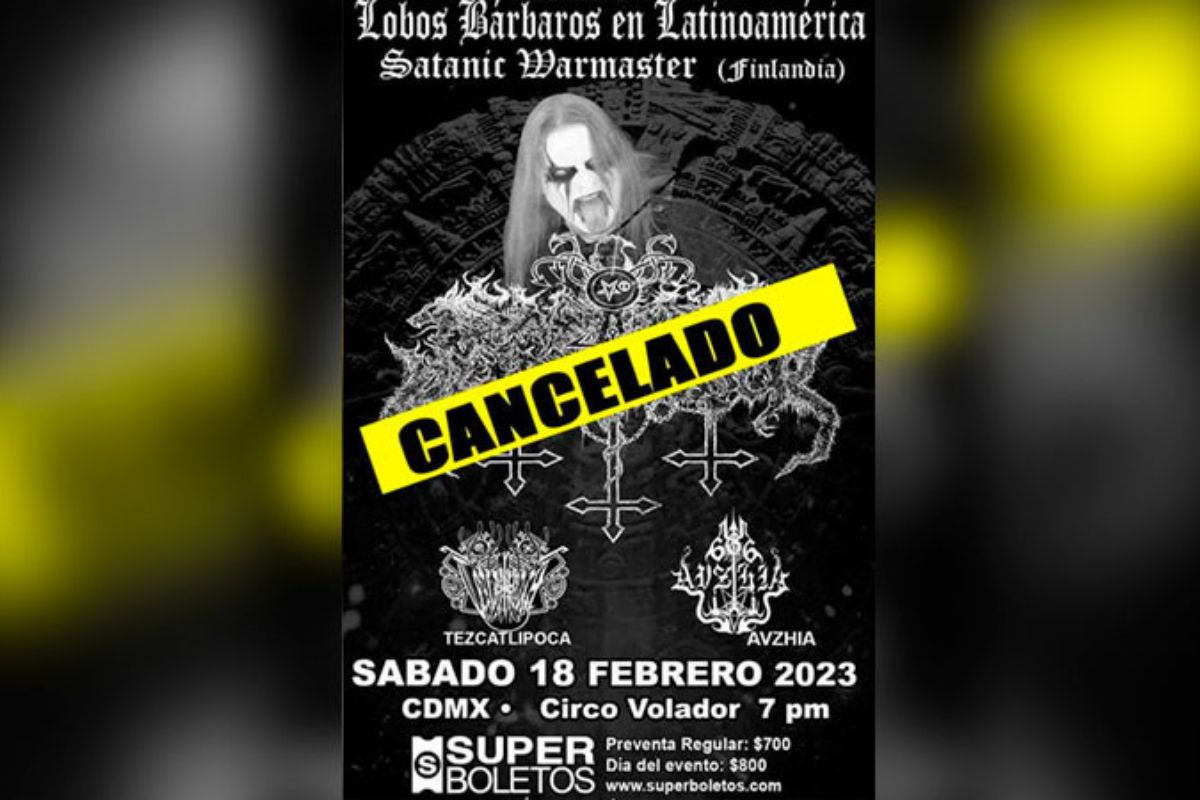 El concierto que realizaría la banda finlandesa de black metal Satanic Warmaster en la Ciudad de México se canceló. | Foto: Cortesía.