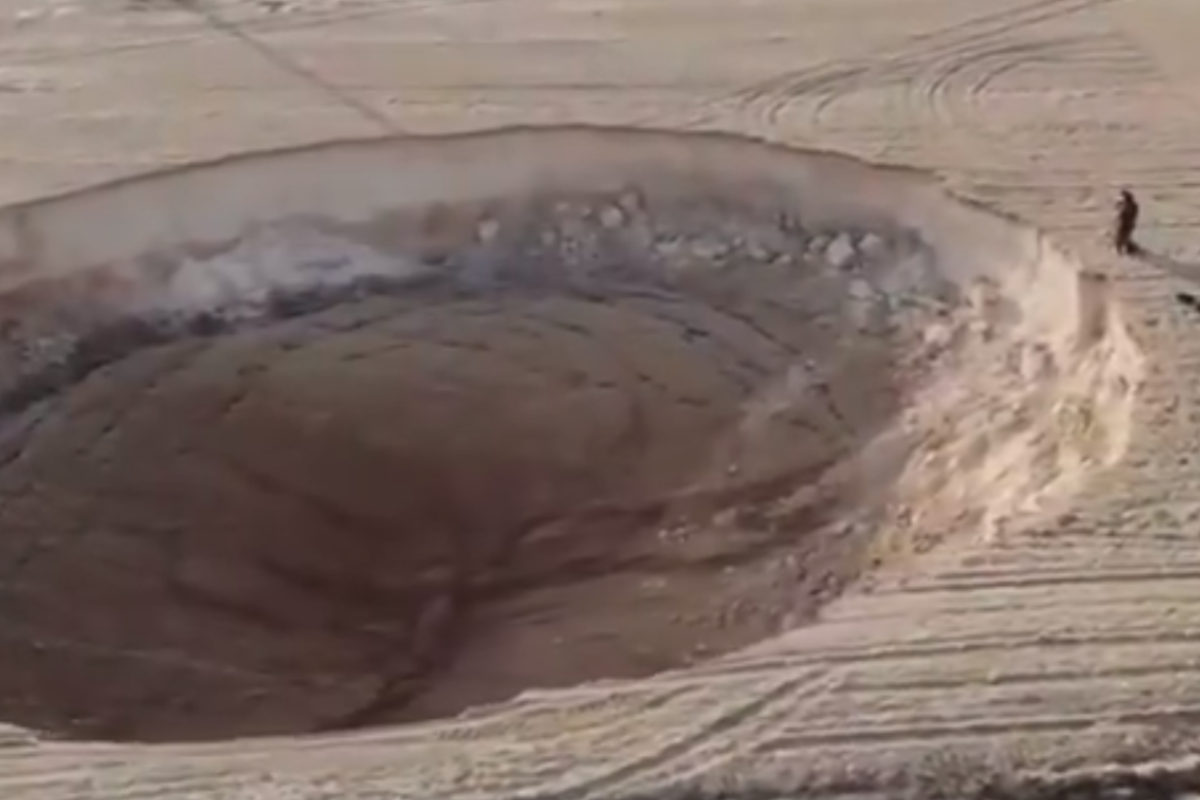 Aparece nuevo cráter en Turquía