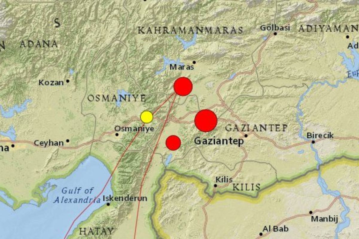El terremoto, con profundidad de 10 kilómetros, tuvo su epicentro cerca de la ciudad de Gaziantep, según un informe del Centro Helmholtz GFZ de Potsdam. | Foto: cortesía.