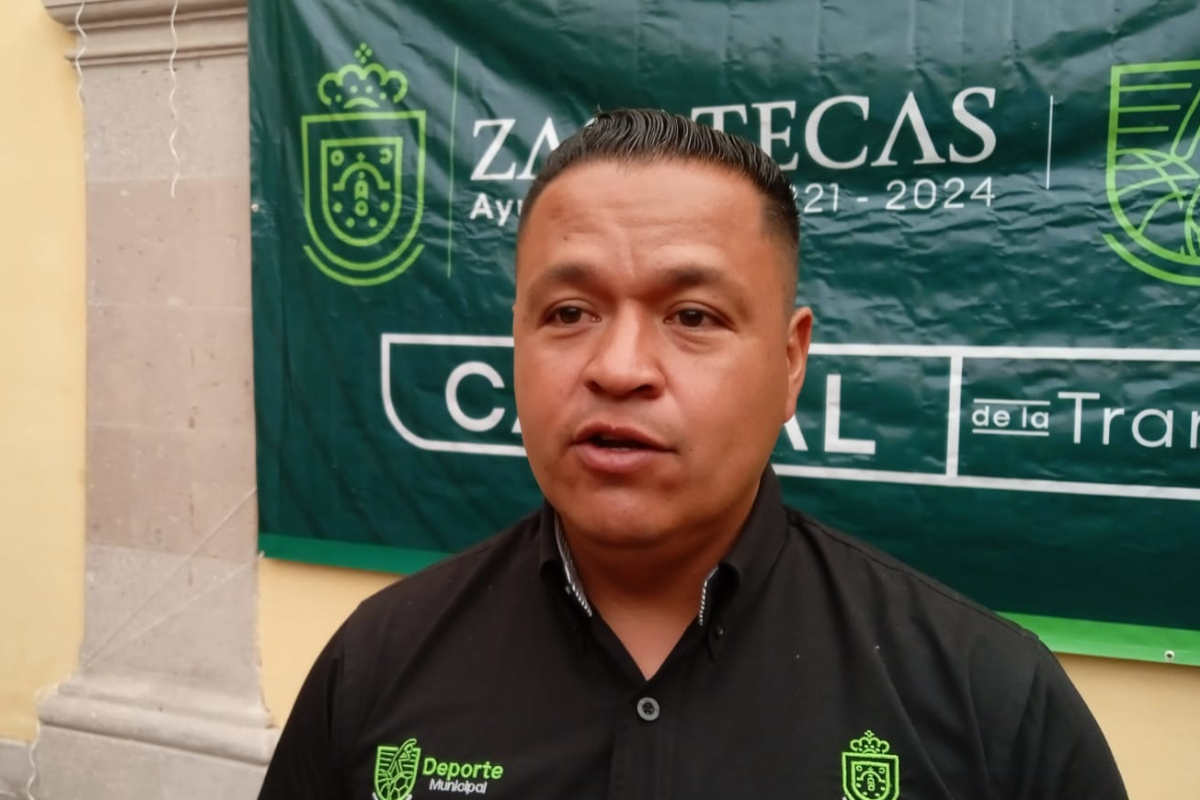 Germán García, titular del Deporte en el Ayuntamiento de Zacatecas. | Foto: Manuel Medina.