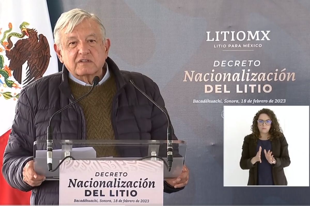 López Obrador decreta la nacionalización del litio