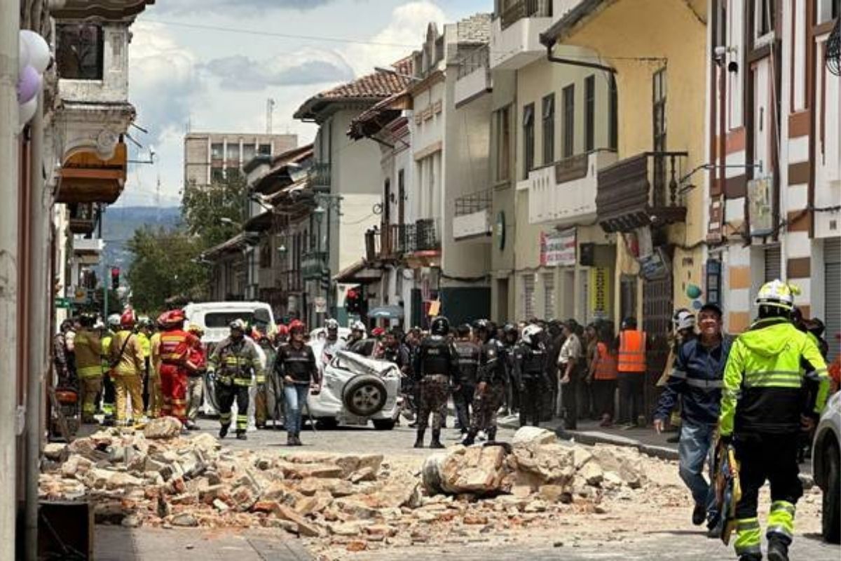 Aumenta a 15 personas fallecidas el saldo de víctimas que dejó el fuerte sismo en Ecuador y Perú este sábado. | Foto: Cortesía.