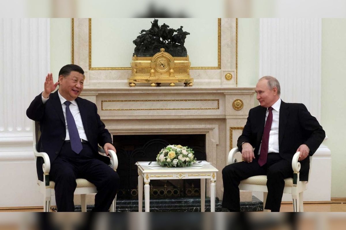 El presidente chino, Xi Jinping, y su homólogo ruso, Vladimir Putin, se reunieron en el Kremlin; para hablar del conflicto en Ucrania. | Foto: Cortesía.