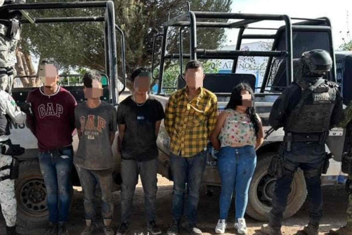 Detienen a cinco probables integrantes de una célula delictiva en Zacatecas