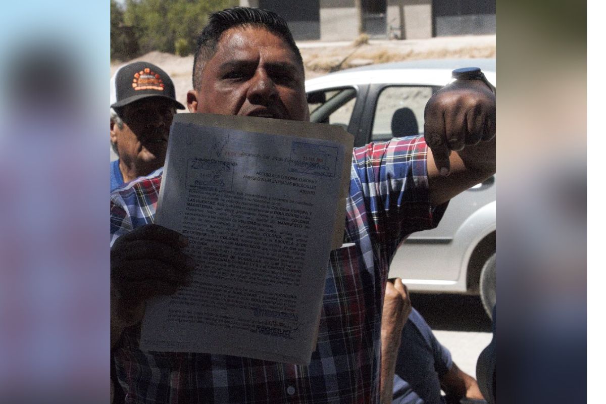 Cendi Emiliano Zapata ubicado en la Colonia las Huertas manifestaron exigiendo la apertura de un acceso en la Avenida Magisterial. | 
Foto: Daniel Cortés.