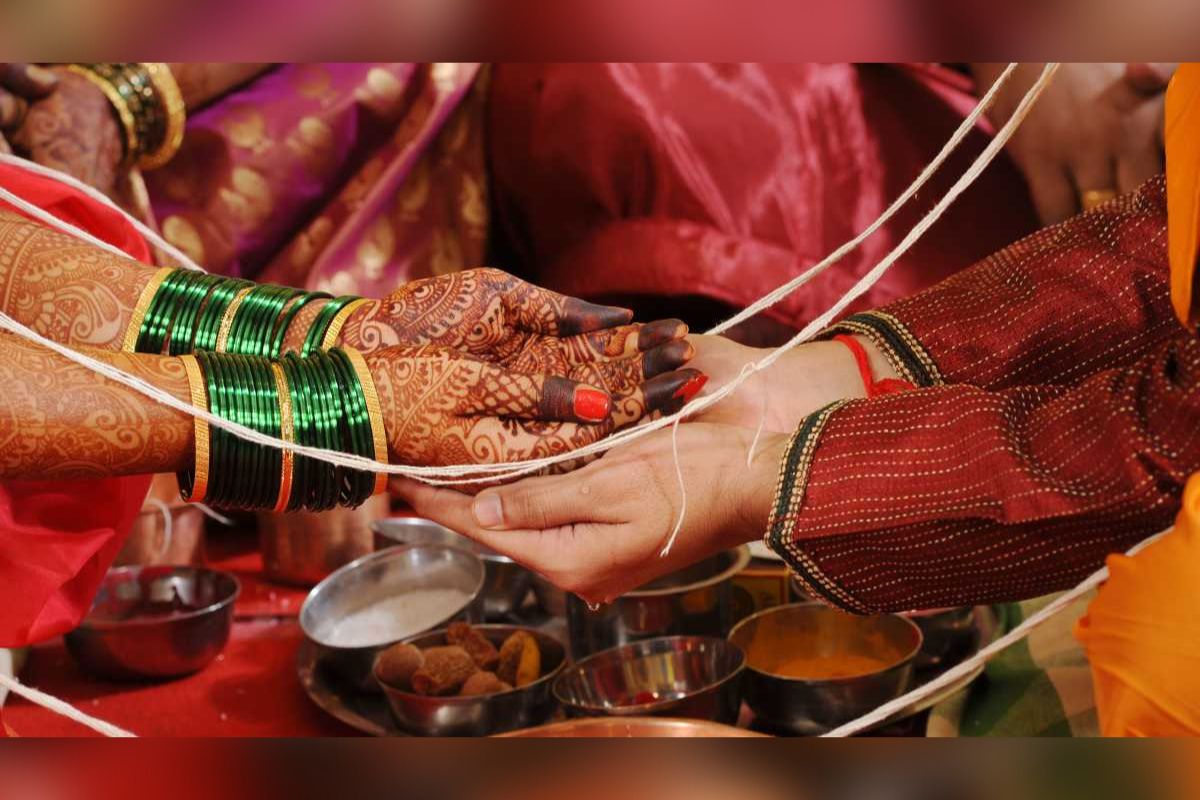 Una novia que estaba a punto de casarse, muere de un infarto en medio de la boda, esto en la localidad Subhashnagar, India. | Foto: Cortesía.