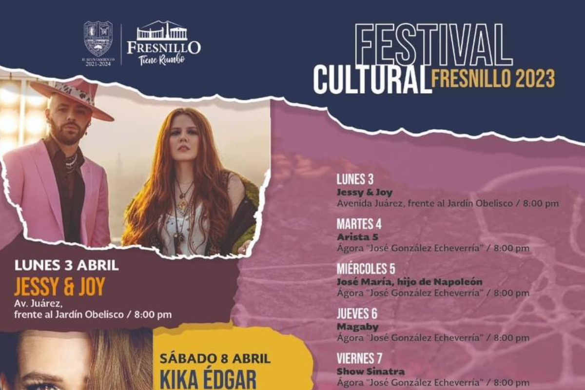 Festival Cultural Fresnillo 2023 consulta el programa general