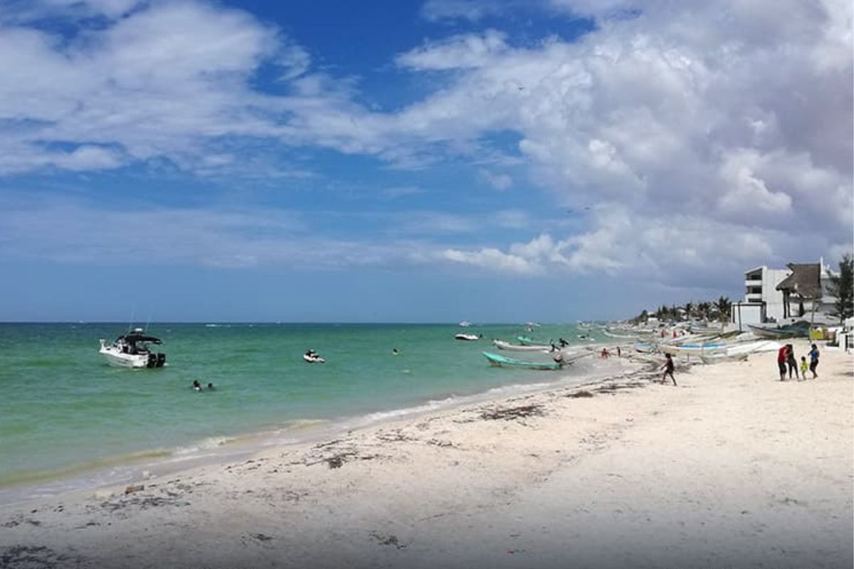 Playas de Chicxulub Puerto, en Progreso, Yucatán.