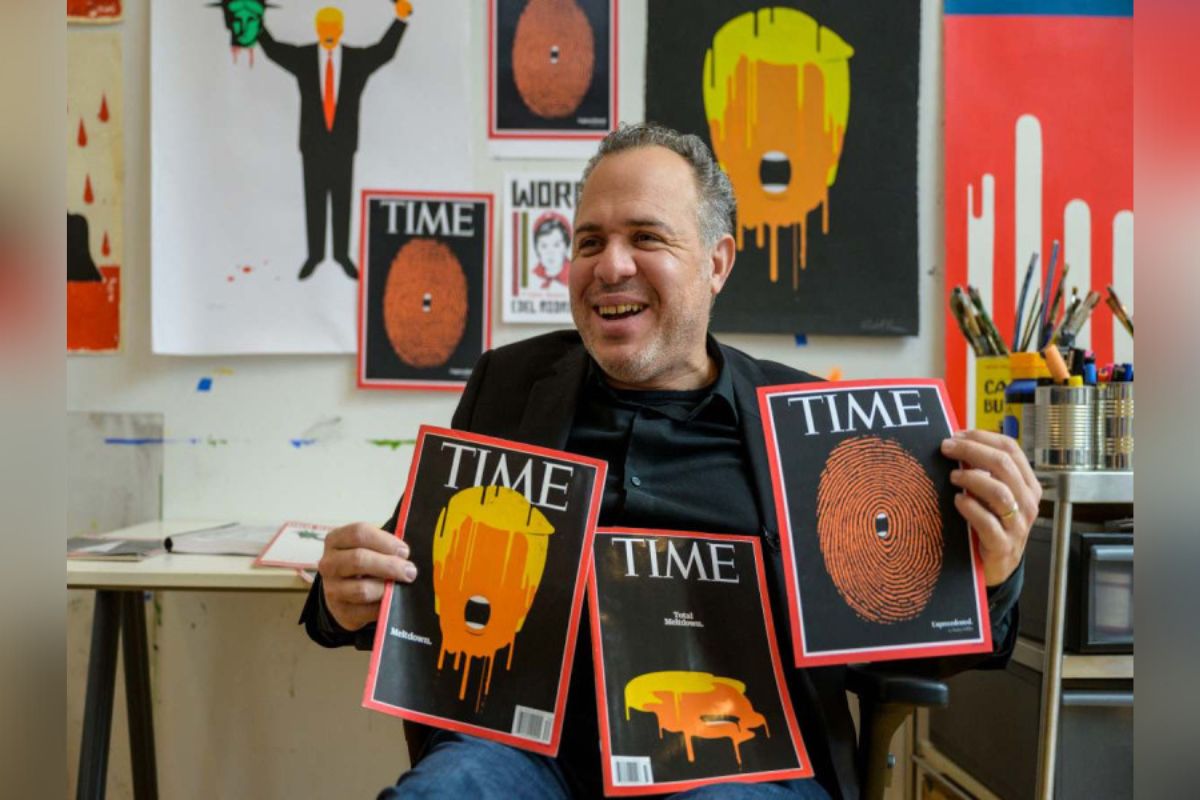 Las ilustraciones de Edel Rodríguez sobre Donald Trump han sido portada de grandes publicaciones como Time y Der Spiegel.