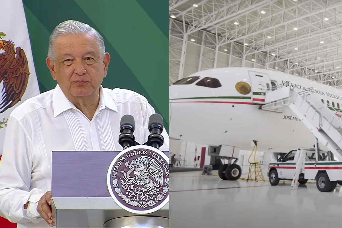 AMLO anuncia la venta del avión presidencial. | Foto: Cortesía.