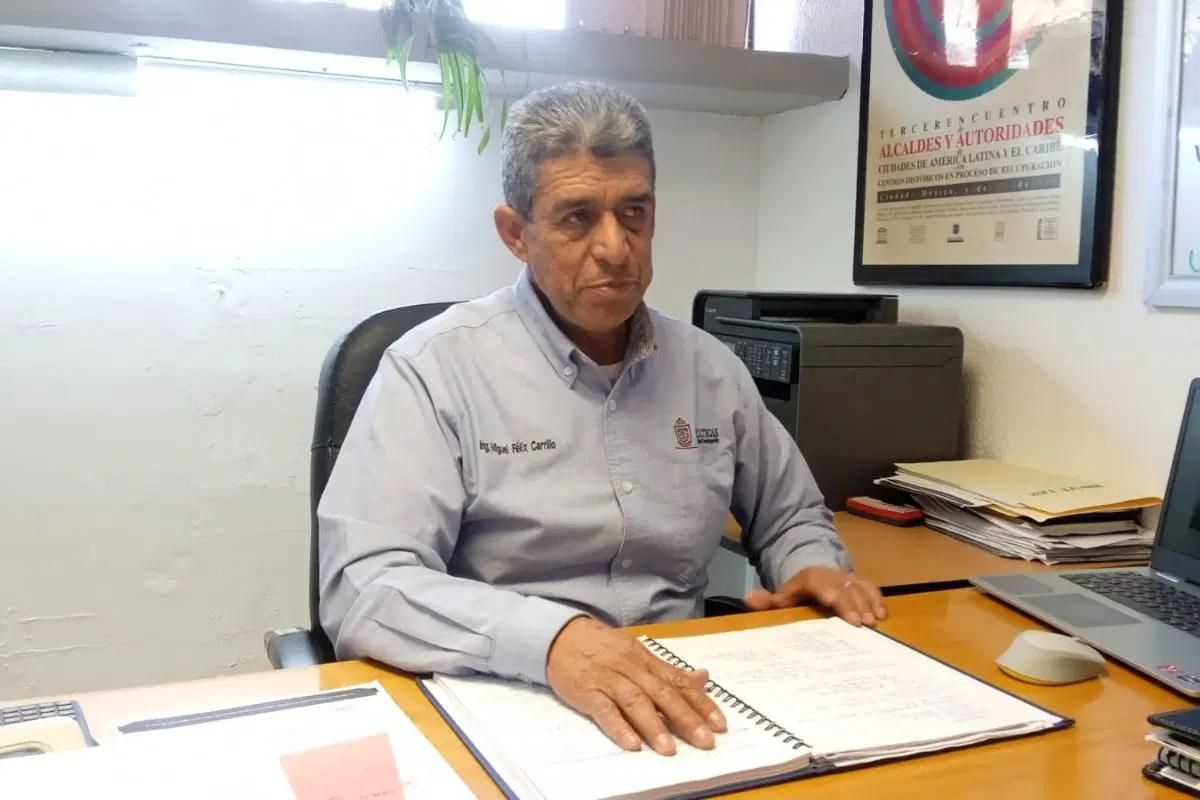 Miguel Félix Carrillo, titular de Servicios Públicos en el municipio de Zacatecas | Foto: Cortesía.