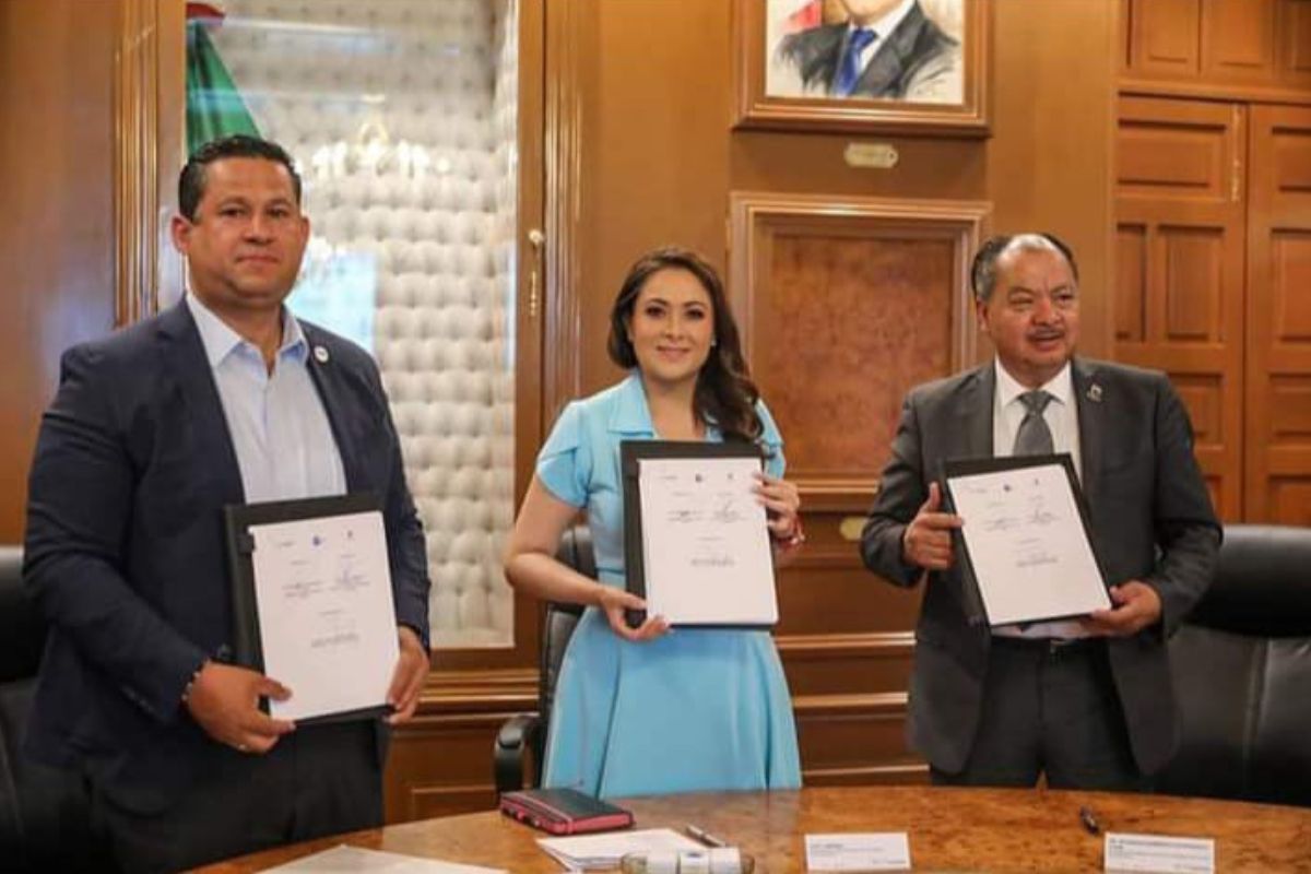 Aguascalientes, Guanajuato y Zacatecas firman un convenio de colaboración en materia de seguridad. | Foto: Cortesía.