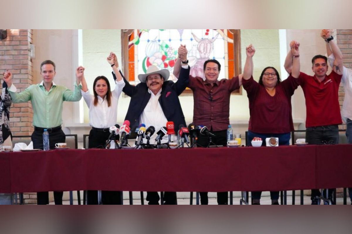 El Partido Verde anuncio hace unos minutos su apoyo para el candidato de Morena a la gubernatura de Coahuila. | Foto: Cortesía,