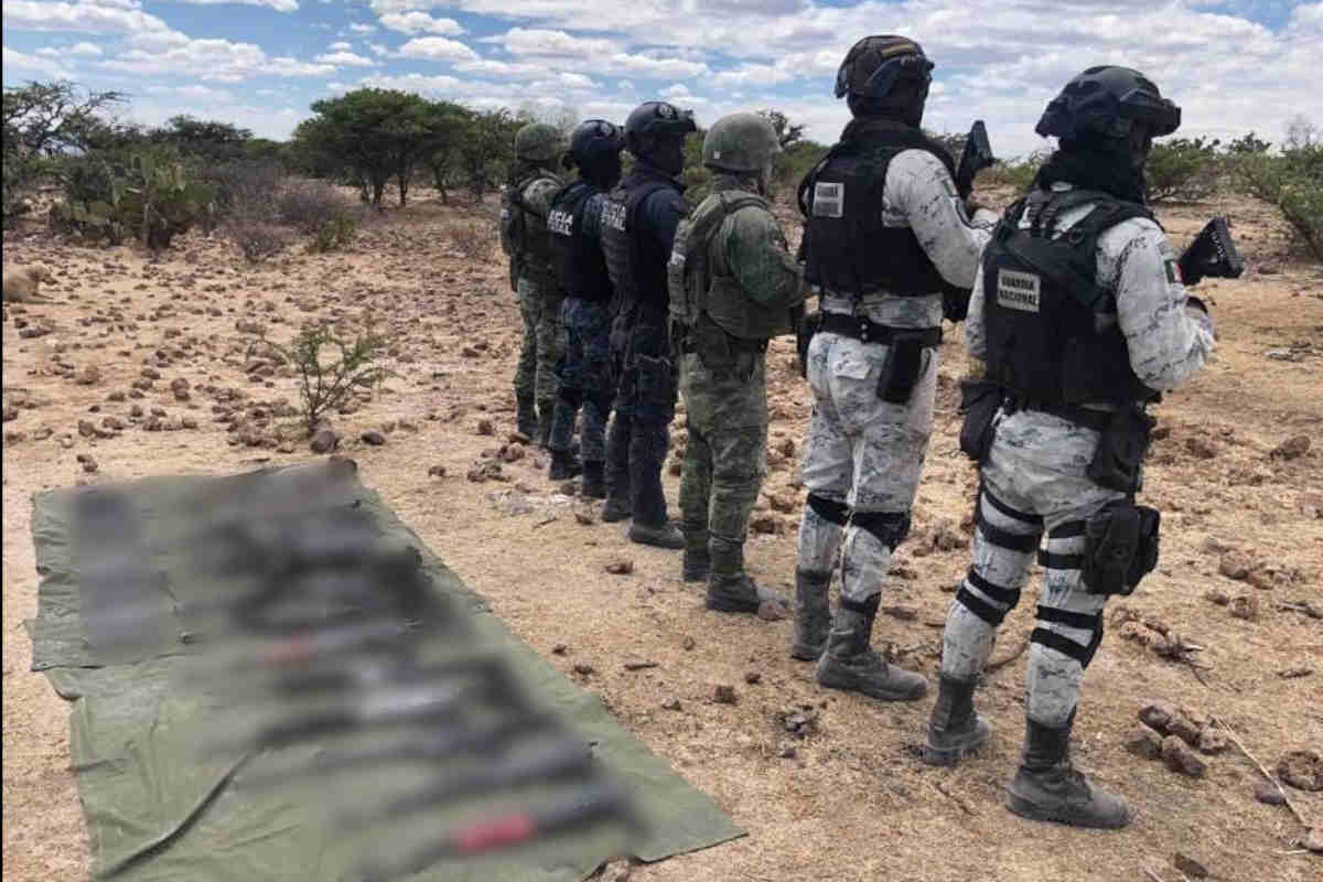 Detienen a seis personas y aseguran armamento en Villanueva, Zacatecas