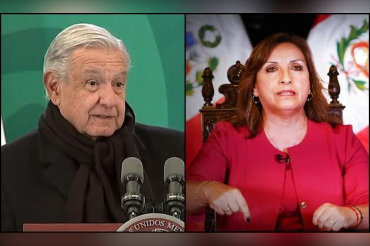 El presidente Andrés Manuel López Obrador anunció que las relaciones con Perú se pausarán mientras esté en el poder la actual presidenta, Dina Boluarte. | Foto: Cortesía.