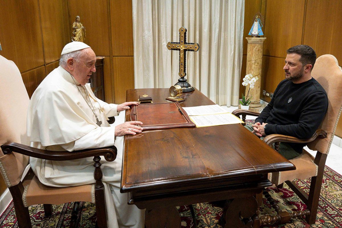 Volodímir Zelenski y el Papa Francisco se reúnen  | Foto: Cortesía.