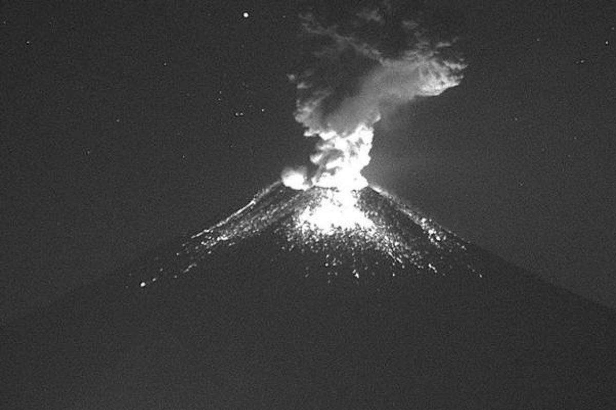 Aumenta la actividad del Volcán Popocatépetl | Foto: Cortesía.
