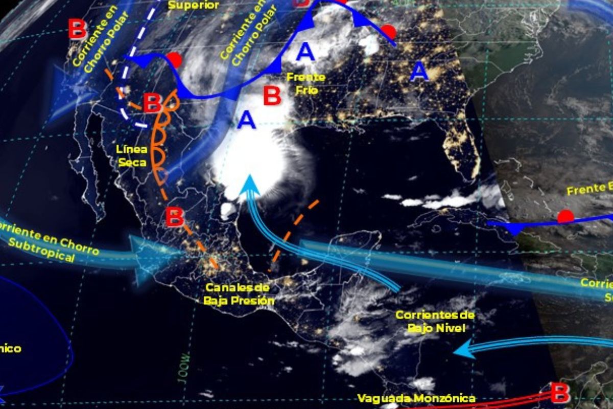 Mapa meteorológico de México hoy 13 de mayo de 2023
