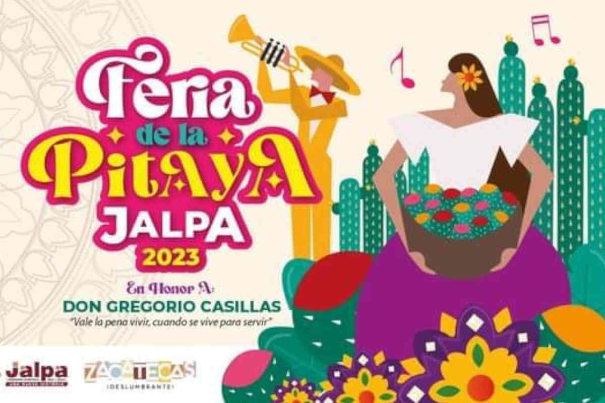 Aquí puedes consultar el programa general de la Feria de la Pitaya Jalpa 2023. | Foto: Cortesía.