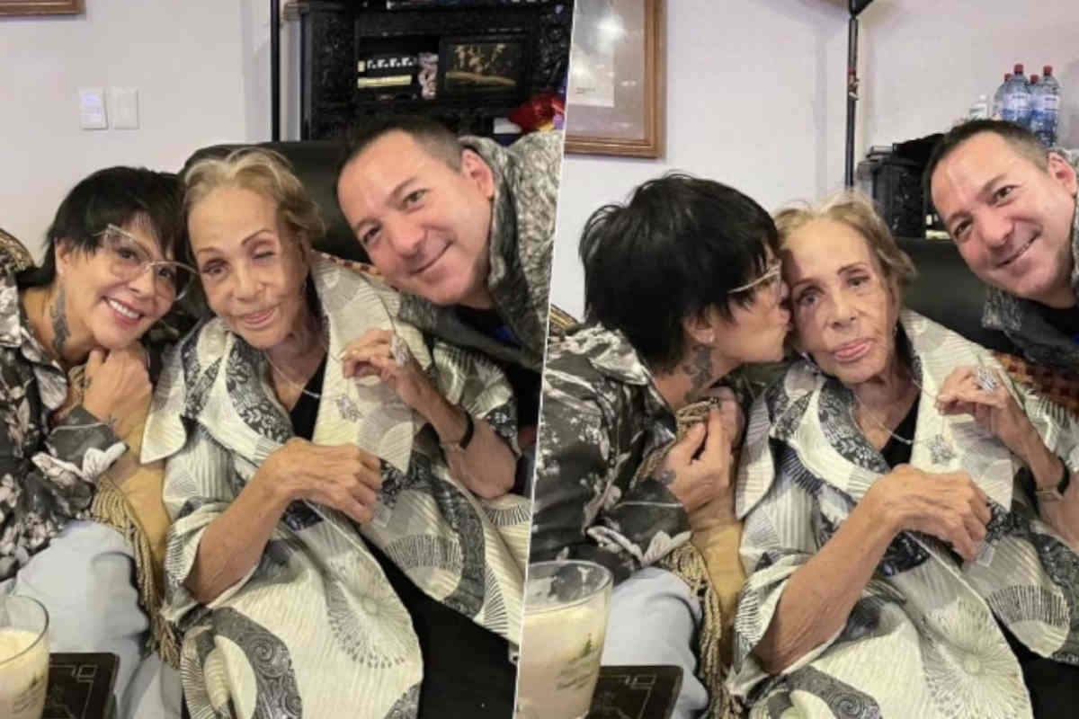 Alejandra Guzmán festejó el Día de las Madres, al publicar dos fotografías en donde se le ve con su madre Silvia Pinal. | Foto: Cortesía