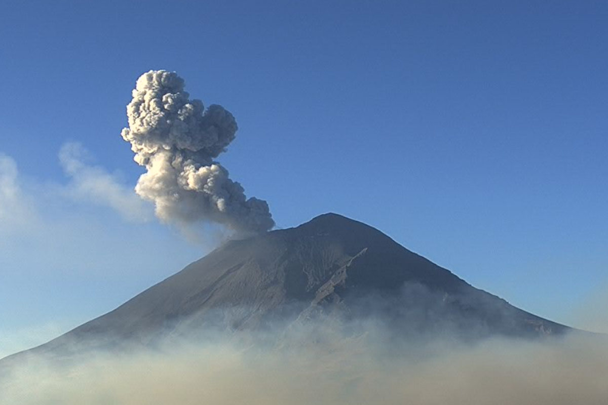 Volcán Popocatépetl por intensa actividad cambian a Semáforo Amarillo Fase 3