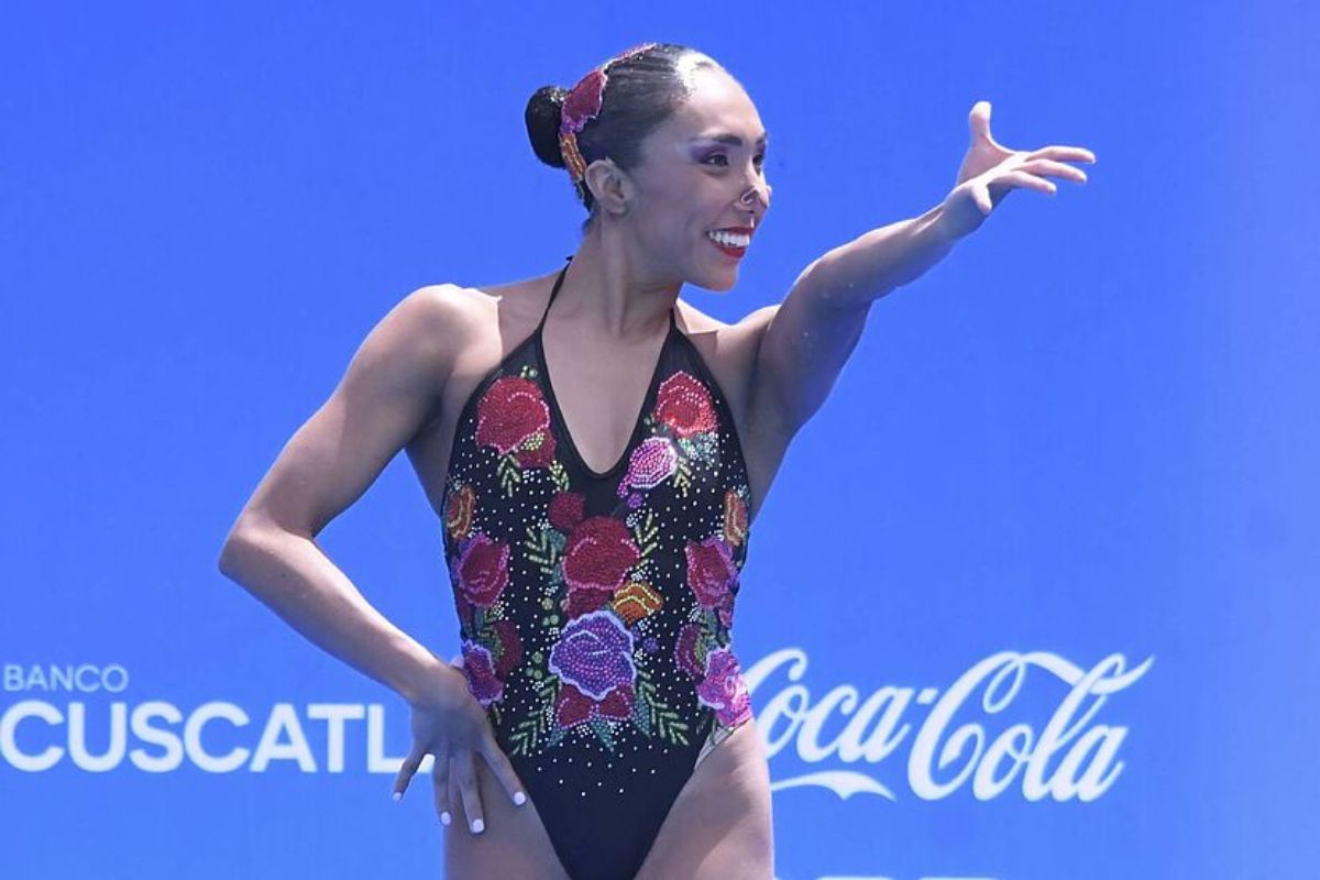 Joana Jiménez le dio a México la segunda medalla de plata en los Juegos Centroamericanos y del Caribe 2023, luego de quedar segunda en la final del Solo técnico de la natación artística. | Foto: Cortesía.