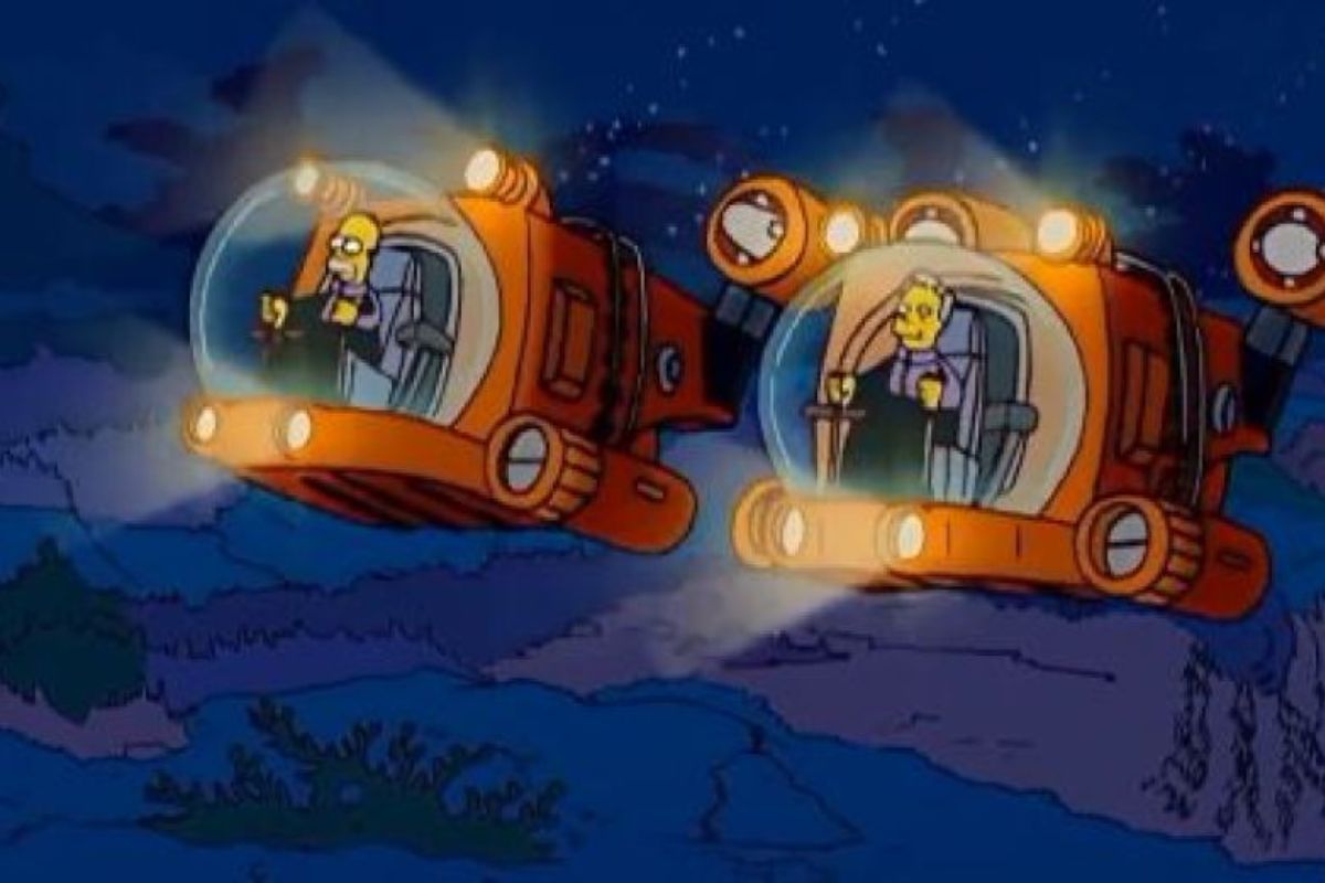 Los Simpson predicen hundimiento de submarino Titán.