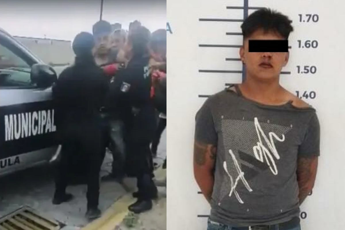 Quién es el hombre que golpea a mujer policía en Puebla