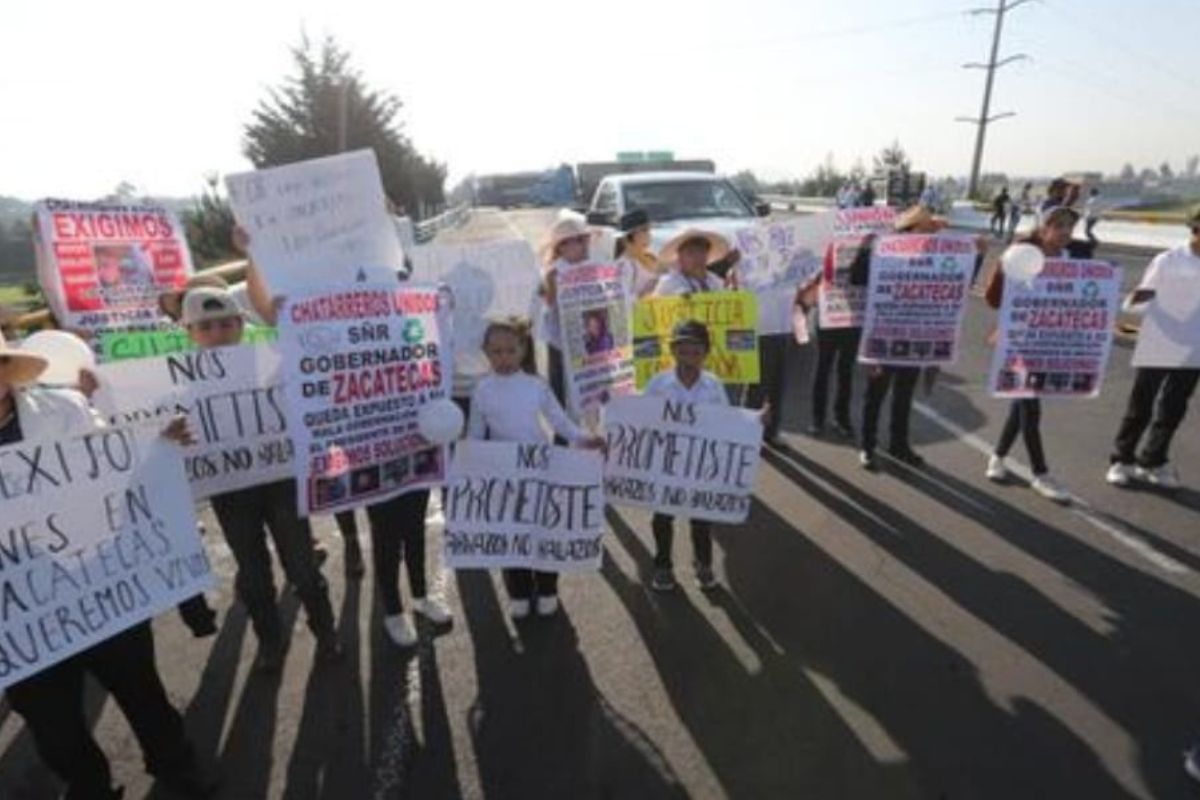 Familiares de los cuatro transportistas desaparecidos en Zacatecas realizan protesta este lunes