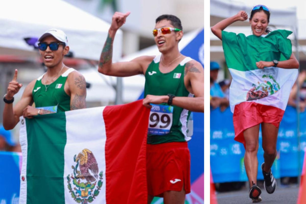 En los Juegos Centroamericanos y del Caribe 2023; tres atletas mexicanos brillaron en la prueba de caminata de 20 kilómetros. | Foto: Cortesía.