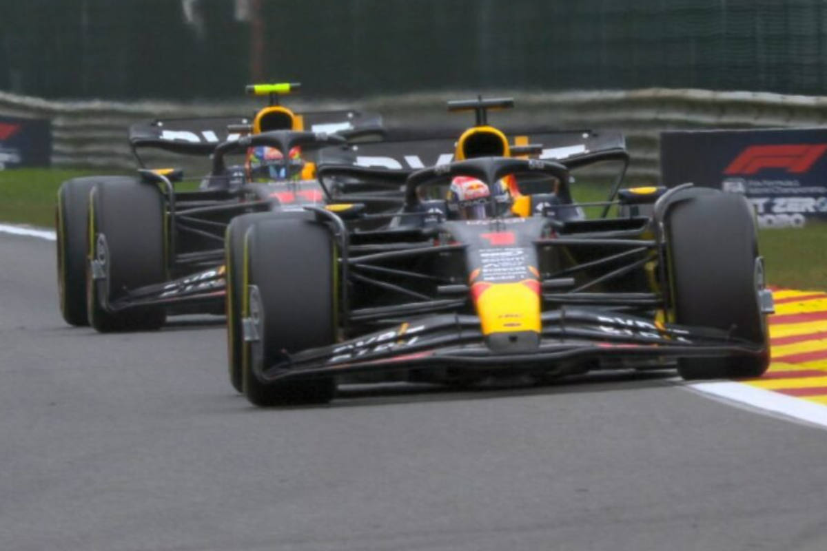 Checo Pérez termina segundo y Verstappen gana el GP de Bélgica