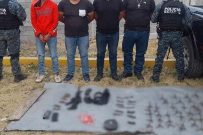 Detienen a 4 personas en Villa de Cos, Zacatecas; aseguran armas de fuego