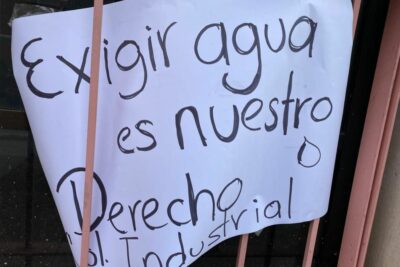 Siapasf: Vecinos de la colonia Industrial se manifiestan por falta de agua en Fresnillo