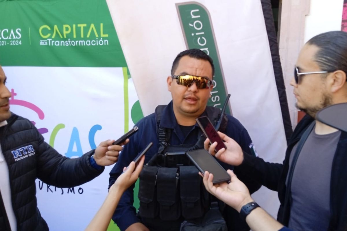 Gustavo Serrano Osornio, titular de la Secretaría de Seguridad Pública del Municipio de Zacatecas | Foto: Manuel Medina 