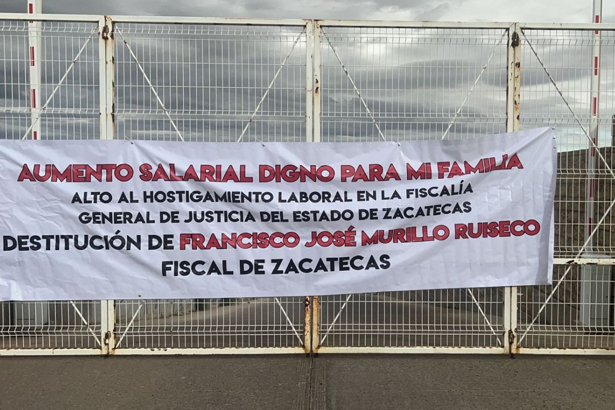 Trabajadores de la FGJEZ, harán protestas si no reciben atención ante la exigencia de aumento salarial
