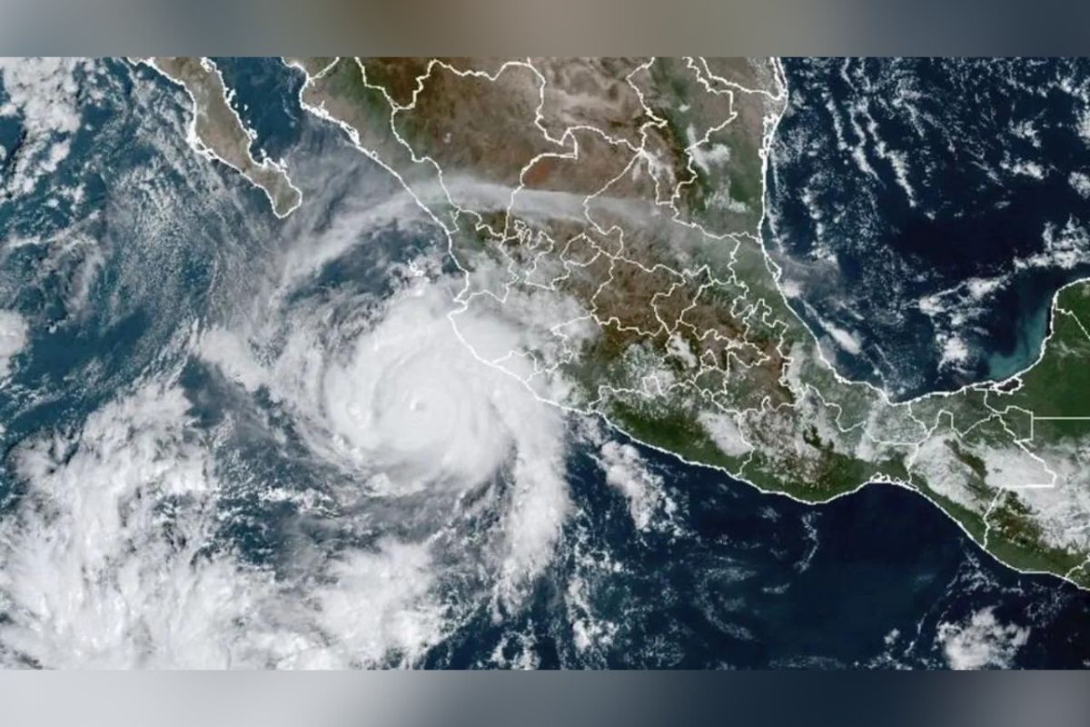El huracán Hilary de categoría 4 sigue acercándose a Baja California Sur. | Foto: Cortesía.